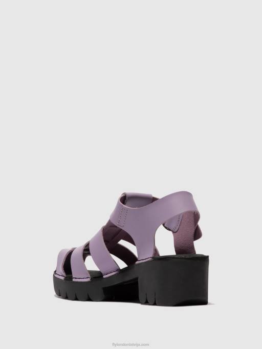 lv Fly London sievietes t-siksnu sandales emme511 violets 80JP407