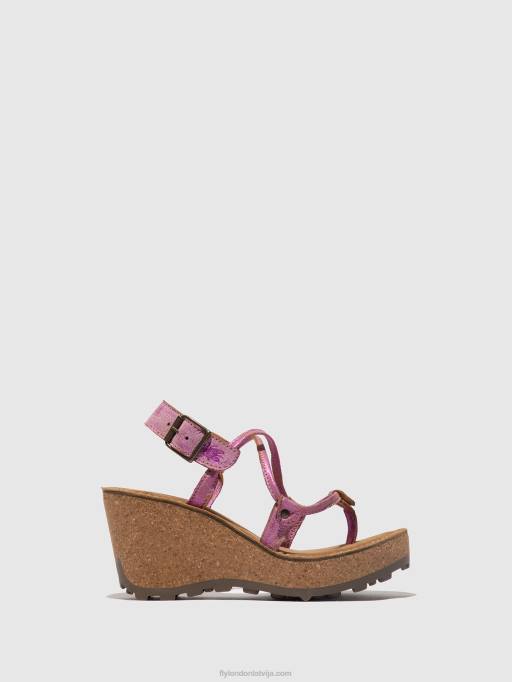 lv Fly London sievietes t-siksnu sandales gosh rozā 80JP518