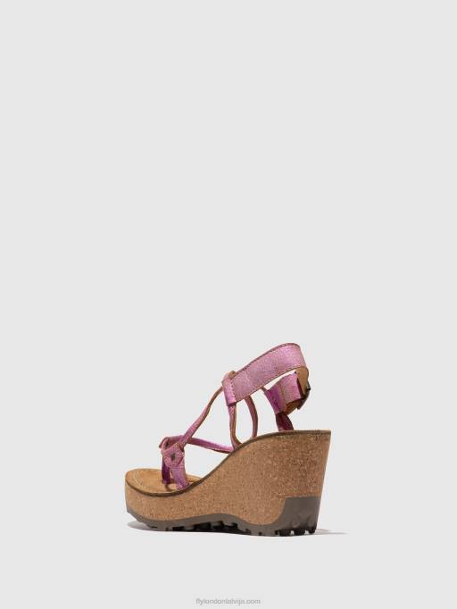 lv Fly London sievietes t-siksnu sandales gosh rozā 80JP518