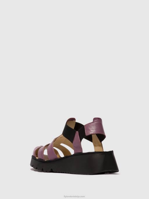lv Fly London sievietes t-siksnu sandales pefi429 violets 80JP406