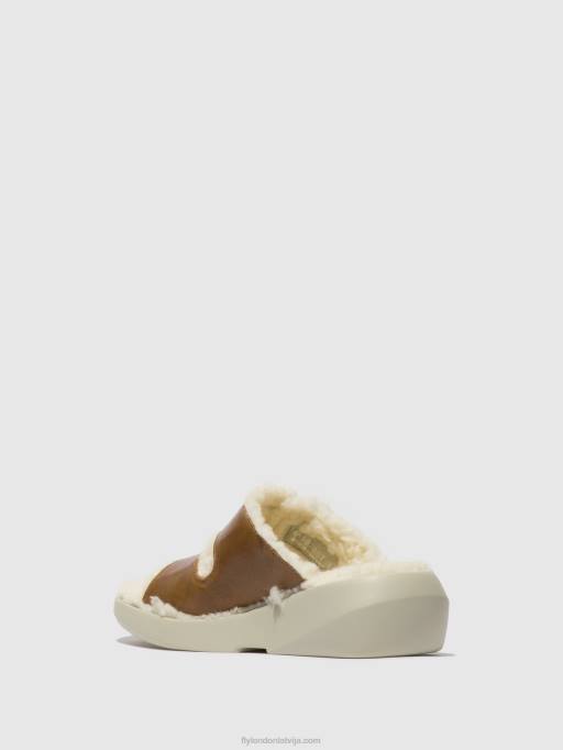 lv Fly London sievietes uzvelkamas sandales buga902 kamielis 80JP514