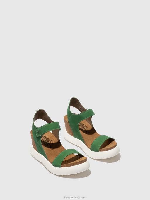 lv Fly London sievietes velcro sandales gogo967 Laima zaļš 80JP399
