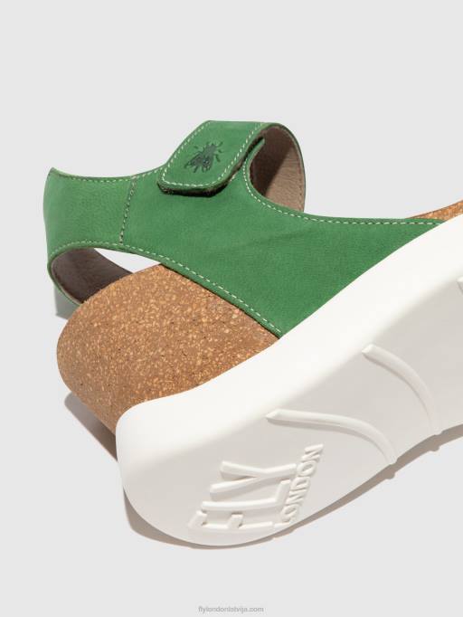lv Fly London sievietes velcro sandales gogo967 Laima zaļš 80JP399