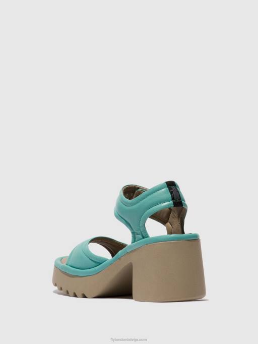 lv Fly London sievietes velcro sandales mank433 tirkīza 80JP397