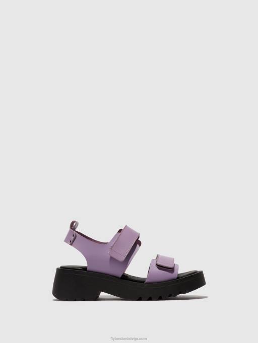 lv Fly London sievietes velcro sandales meka857 violets 80JP393
