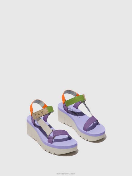 lv Fly London sievietes velcro sandales yefa726 daudzkrāsains (alts) 80JP395