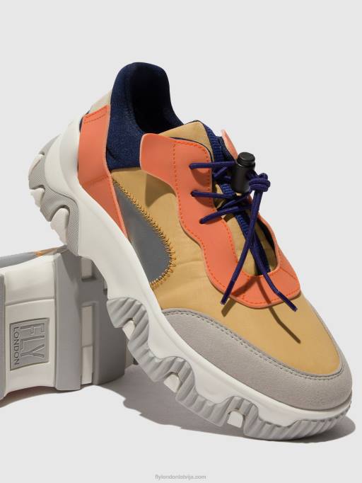 lv Fly London sievietes elastīgie trenažieri fian634 persiku 80JP750