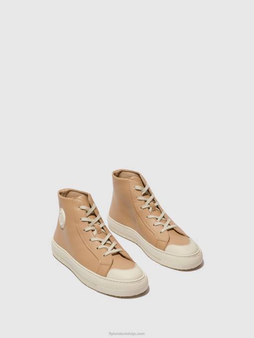 lv Fly London sievietes hi-top trenažieri topy586 nuga 80JP728