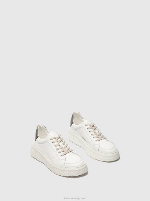 lv Fly London sievietes šņoru trenažieri emmy510 balts 80JP761
