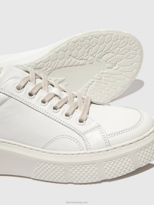 lv Fly London sievietes šņoru trenažieri emmy510 balts 80JP761