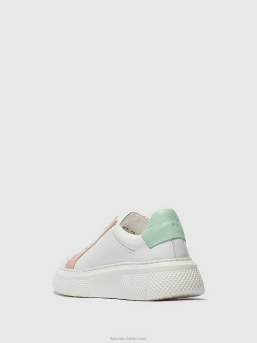 lv Fly London sievietes šņoru trenažieri emmy510 balts/pliks/mīts 80JP758
