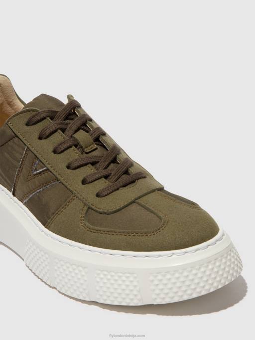 lv Fly London sievietes šņoru trenažieri essa511 haki 80JP759