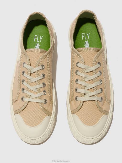 lv Fly London sievietes šņoru trenažieri tere557 bēšs 80JP741