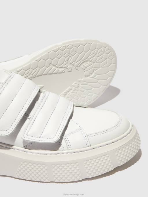 lv Fly London sievietes velcro trenažieri edda513 balts 80JP756