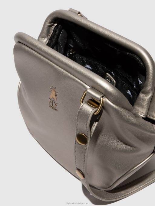 lv Fly London sievietes plecu somas bica712 Sudrabs 80JP784