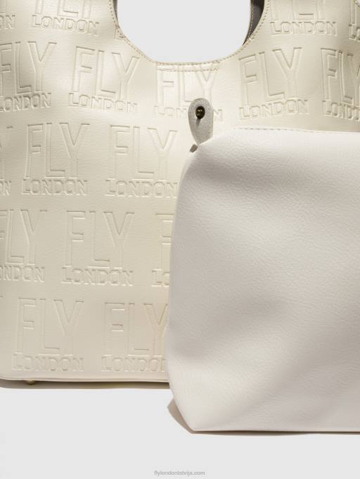 lv Fly London sievietes plecu somas deja737 balts 80JP786
