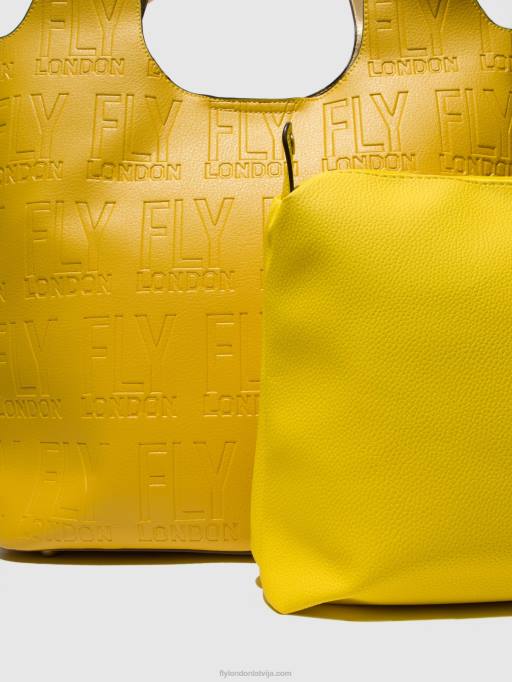 lv Fly London sievietes plecu somas deja737 dzeltens 80JP787