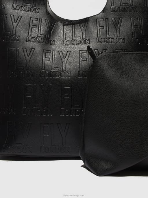 lv Fly London sievietes plecu somas deja737 melns 80JP785