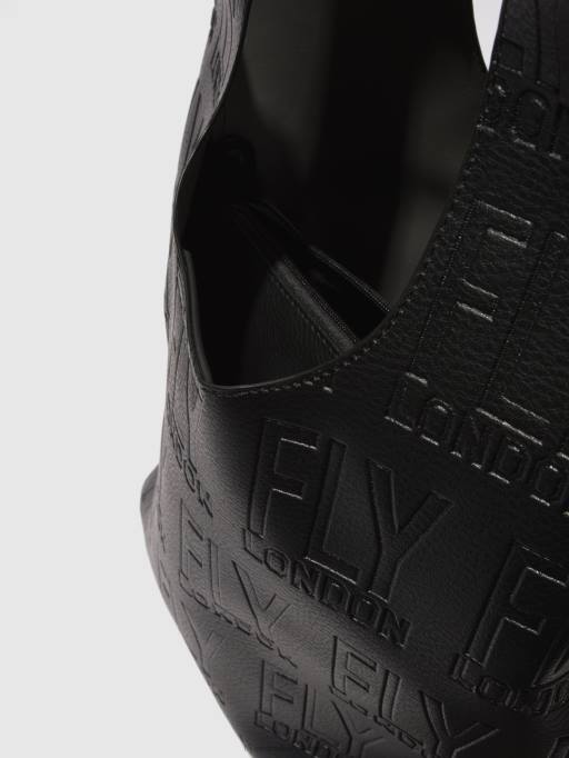 lv Fly London sievietes plecu somas deja737 melns 80JP785