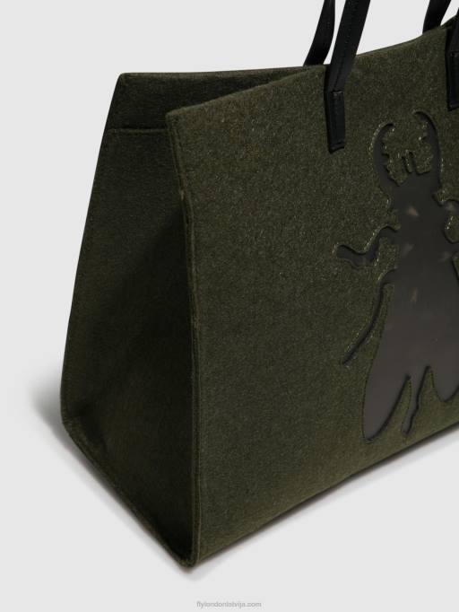 lv Fly London sievietes rokassomu somas amur702 dk zaļš 80JP794