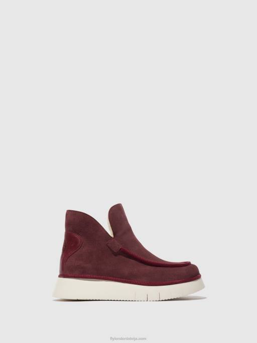 lv Fly London sievietes apaļas purngalas puszābaki coze348 violets 80JP83