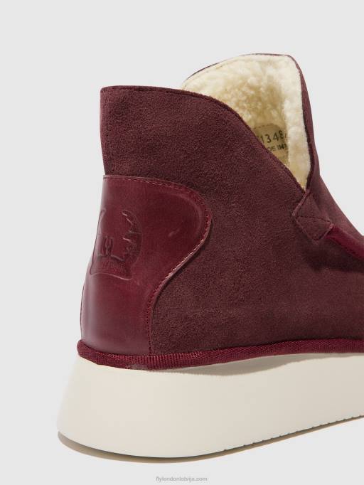 lv Fly London sievietes apaļas purngalas puszābaki coze348 violets 80JP83