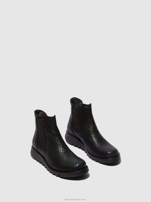 lv Fly London sievietes chelsea puszābaki salv croco black 80JP14