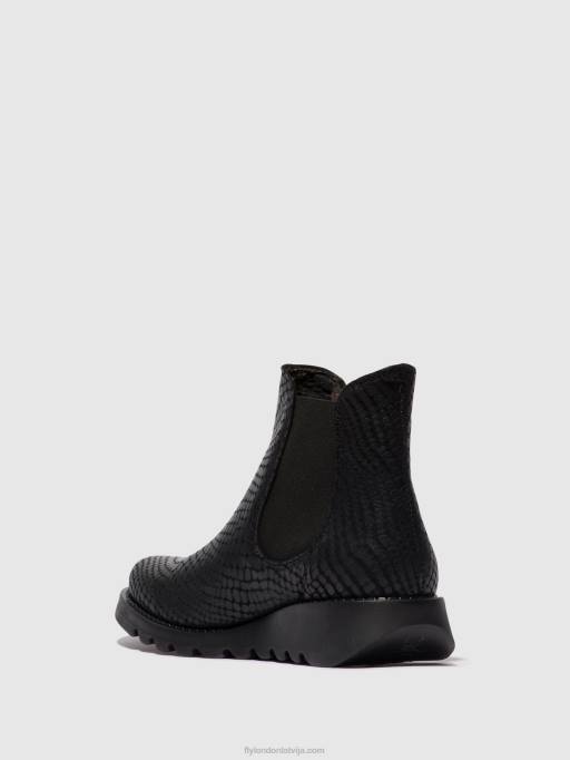 lv Fly London sievietes chelsea puszābaki salv croco black 80JP14
