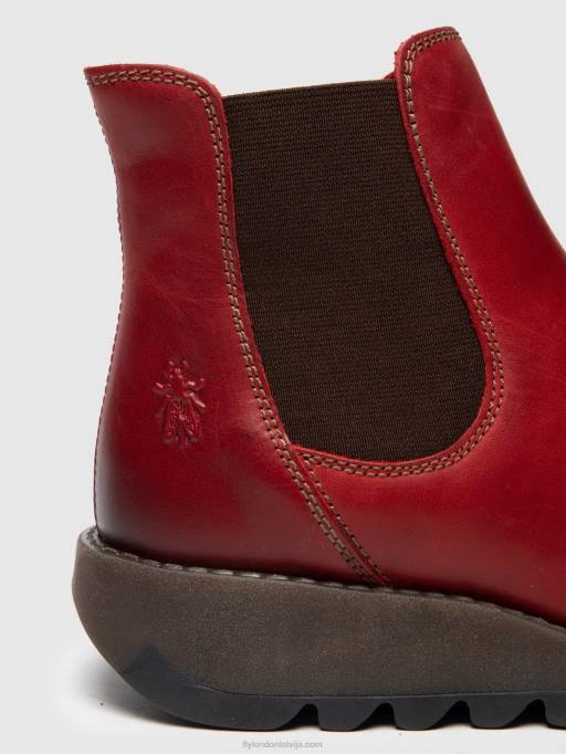 lv Fly London sievietes chelsea puszābaki salv sarkans 80JP275