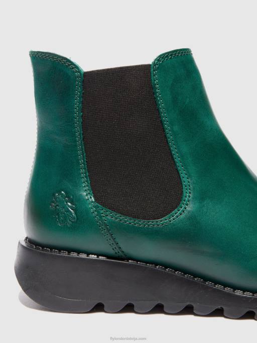 lv Fly London sievietes chelsea puszābaki salvešu paklājs, zaļš (melns elastīgs) 80JP215
