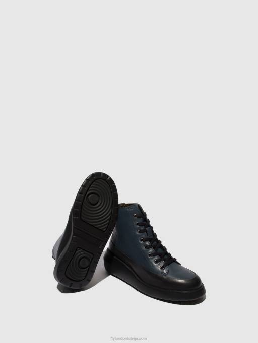 lv Fly London sievietes šņorzābaki boze515 melns/navy 80JP106
