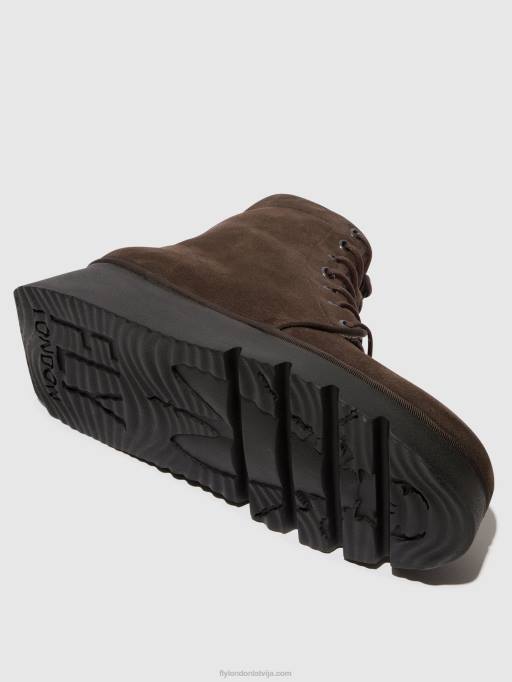 lv Fly London sievietes šņorzābaki pall404 dk. taupe 80JP94