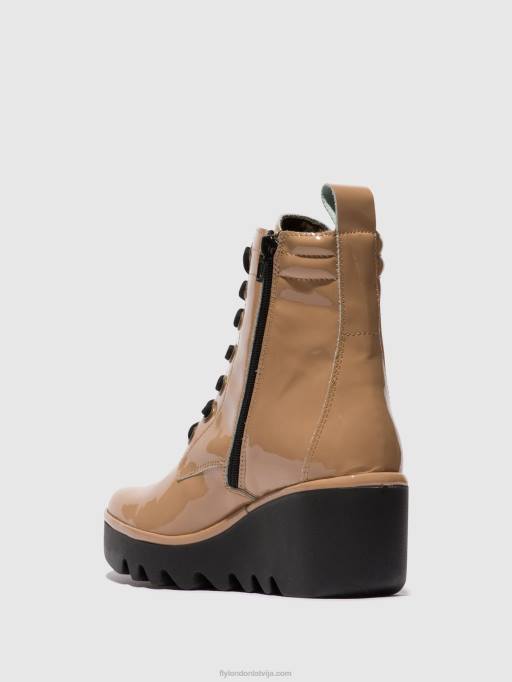 lv Fly London sievietes šņorzābaki puszābaki biaz329 kapučīno 80JP109