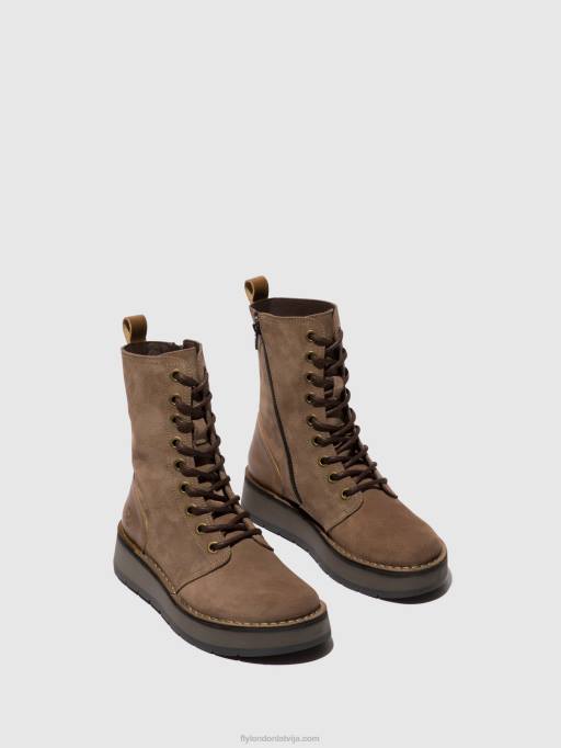 lv Fly London sievietes šņorzābaki puszābaki rami043 taupe/kamielis 80JP20
