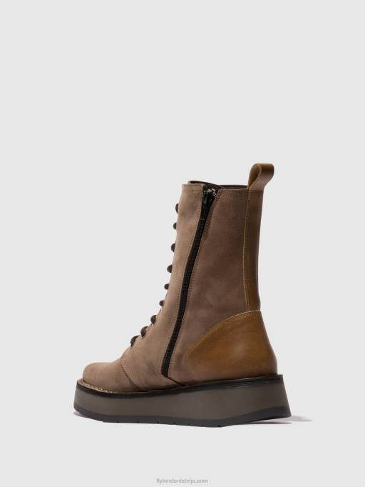 lv Fly London sievietes šņorzābaki puszābaki rami043 taupe/kamielis 80JP20