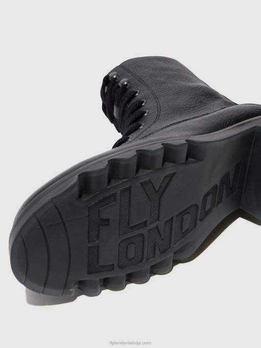 lv Fly London sievietes šņorzābaki puszābaki reid893 melns 80JP91