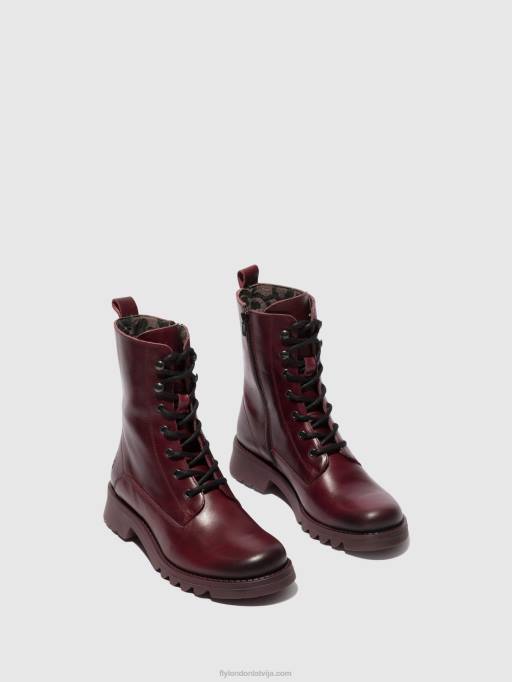 lv Fly London sievietes šņorzābaki puszābaki reid893 violeta (violeta zole) 80JP93
