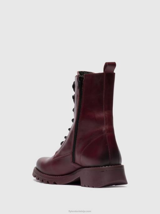 lv Fly London sievietes šņorzābaki puszābaki reid893 violeta (violeta zole) 80JP93