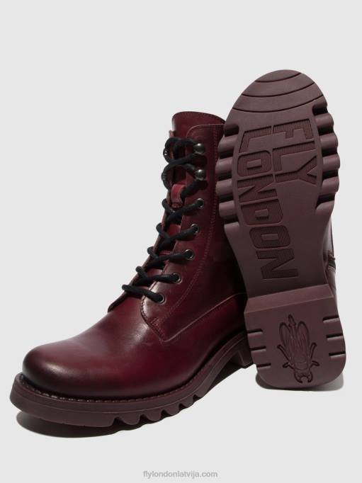 lv Fly London sievietes šņorzābaki puszābaki reid893 violeta (violeta zole) 80JP93