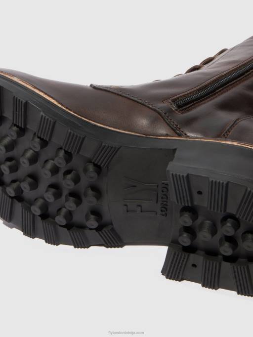 lv Fly London sievietes šņorzābaki puszābaki thor035 paklājs dk. brūns 80JP245