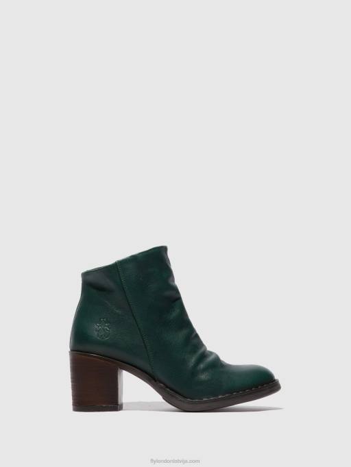 lv Fly London sievietes rāvējslēdzēja zābaki bell061 veronas zaļais mežs 80JP186