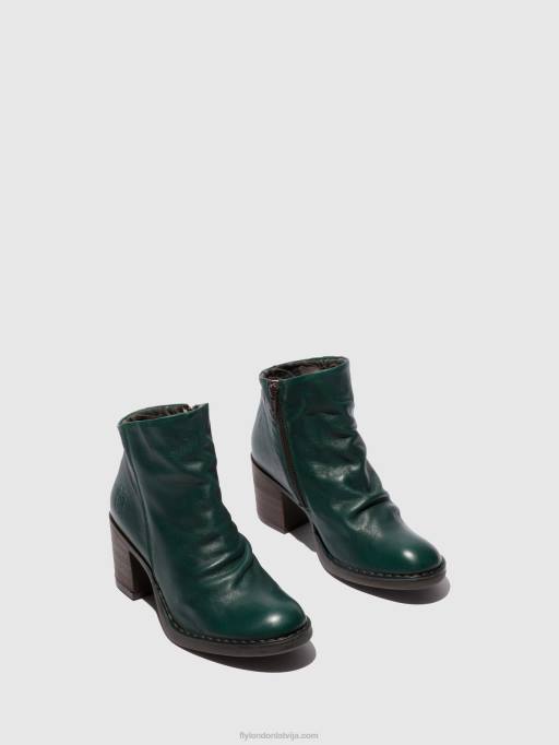 lv Fly London sievietes rāvējslēdzēja zābaki bell061 veronas zaļais mežs 80JP186