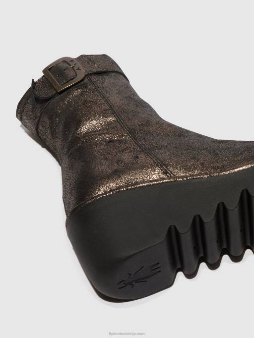 lv Fly London sievietes rāvējslēdzēja zābaki bepp396 grafīts 80JP68