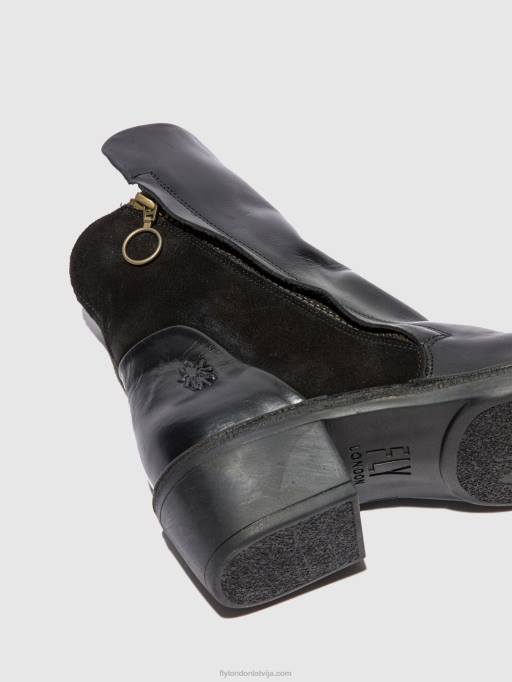 lv Fly London sievietes rāvējslēdzēji puszābaki mely074 paklājs / eļļa melns 80JP171