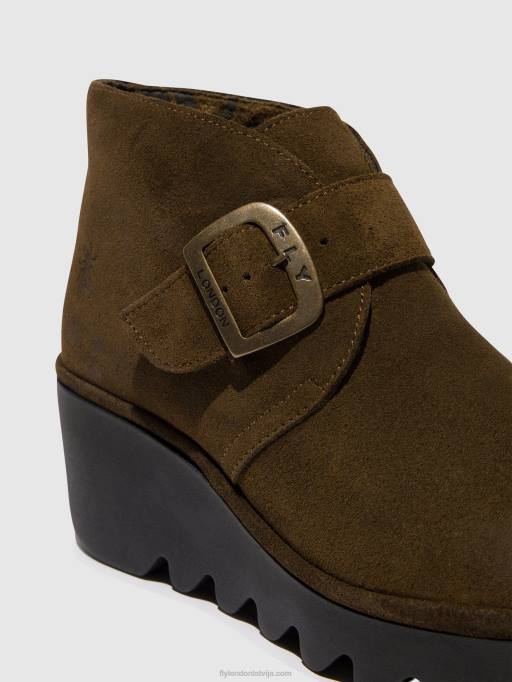lv Fly London sievietes sprādzes puszābaki birt397 dūņas 80JP153