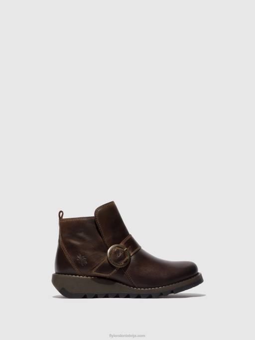 lv Fly London sievietes sprādzes puszābaki sias812 dk. brūns 80JP158