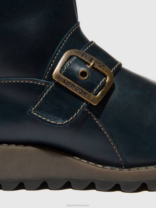 lv Fly London sievietes sprādzes puszābaki sino525 karaliski zils 80JP137