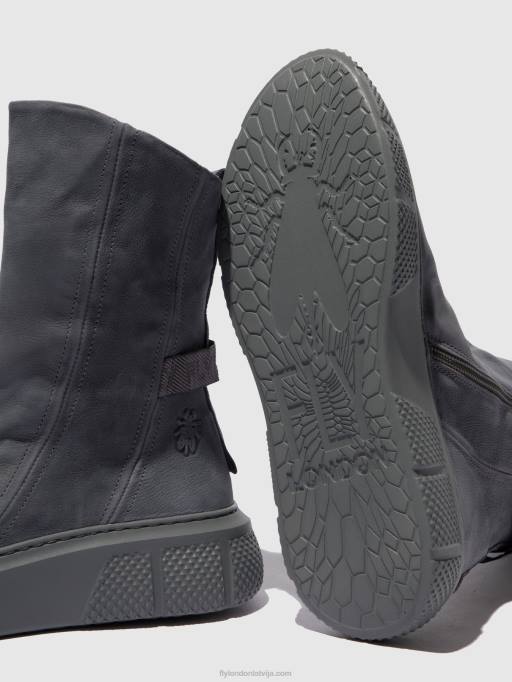 lv Fly London sievietes rāvējslēdzēja zābaki esen485 sorano zili pelēks 80JP323