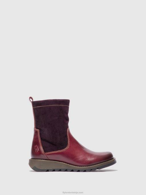 lv Fly London sievietes rāvējslēdzēja zābaki sauk794 paklājs/eļļas eļļa violets 80JP322