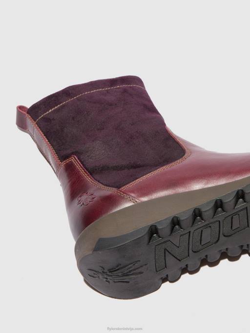 lv Fly London sievietes rāvējslēdzēja zābaki sauk794 paklājs/eļļas eļļa violets 80JP322
